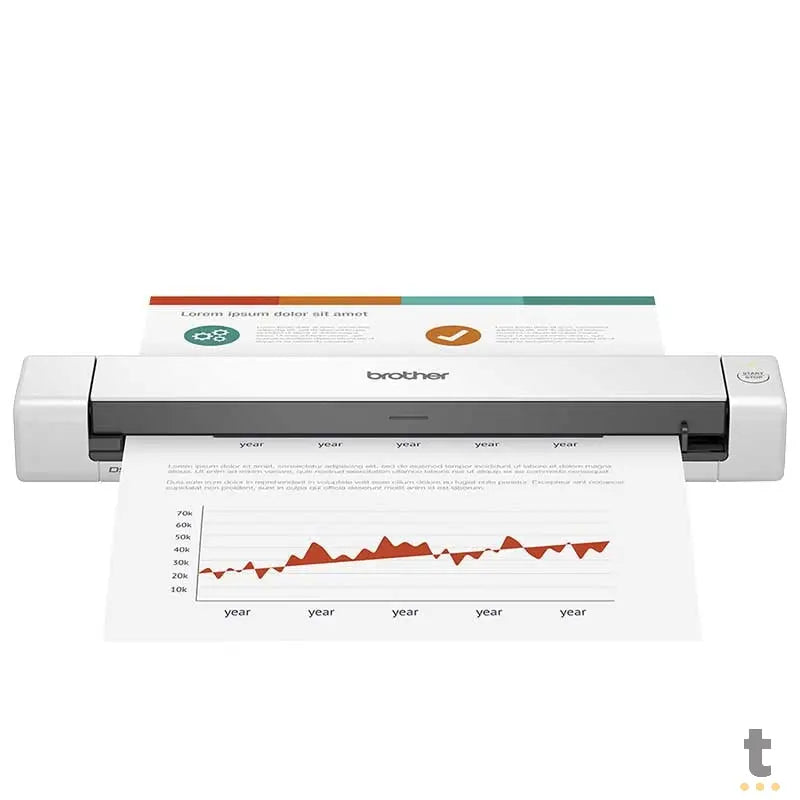 Scanner Portátil Brother USB Branco - DS640 Truedata